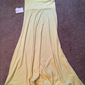 LuLaRoe Maxi Pastel Yellow