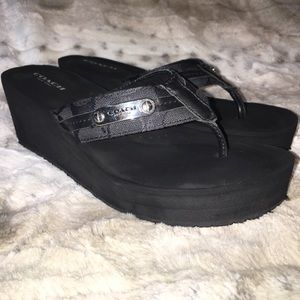 Coach Wedge Flip Flops!