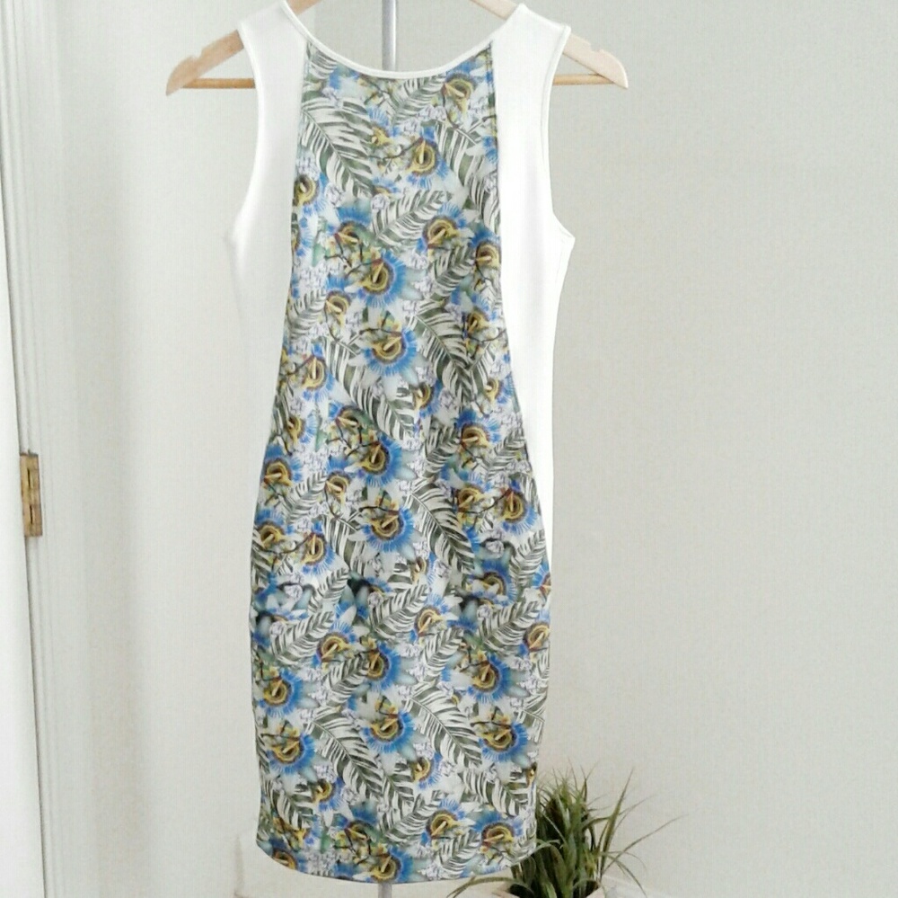 Clover Canyon Abstract Garden Sheath Dress