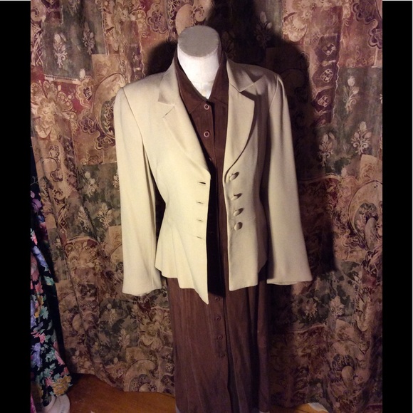 Vtg classy beige jacket by IRIS - Picture 4 of 6