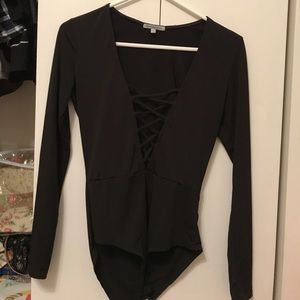 Charlotte Russe Black Body Suit