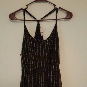 Cute black and color stripes roxy dress