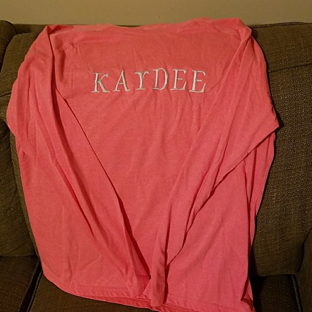 KAPPA DELTA long sleeved tee coral colored