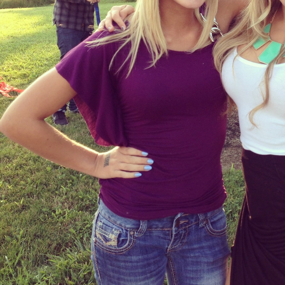 Plum Side Flutter Tank