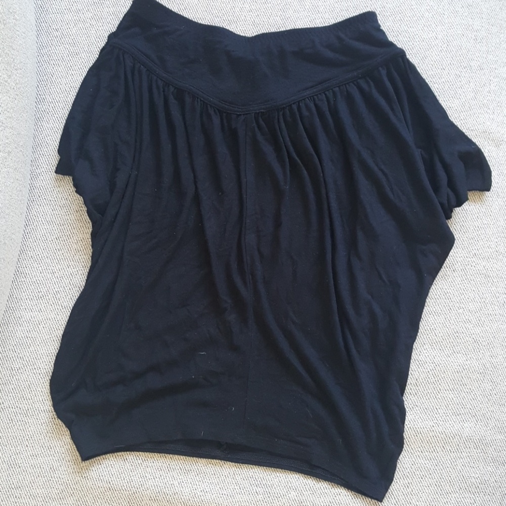 Urban Outfitters UO Lux Black Batwing Skirt
