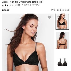 Lace triangle underwire Victoria Secret bralette!