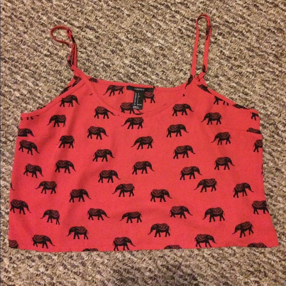 Elephant crop top