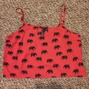 Elephant crop top