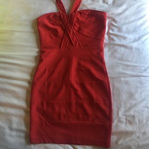 Red bandage dress