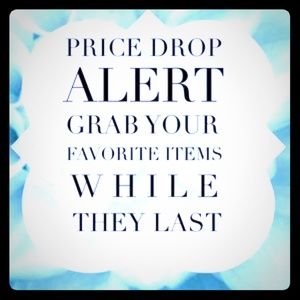 All prices have been lowered!