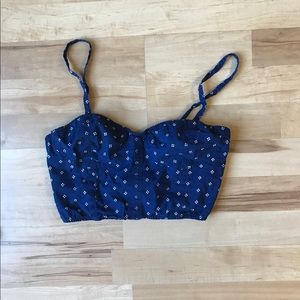 Hollister navy blue Crop Top- new & never worn