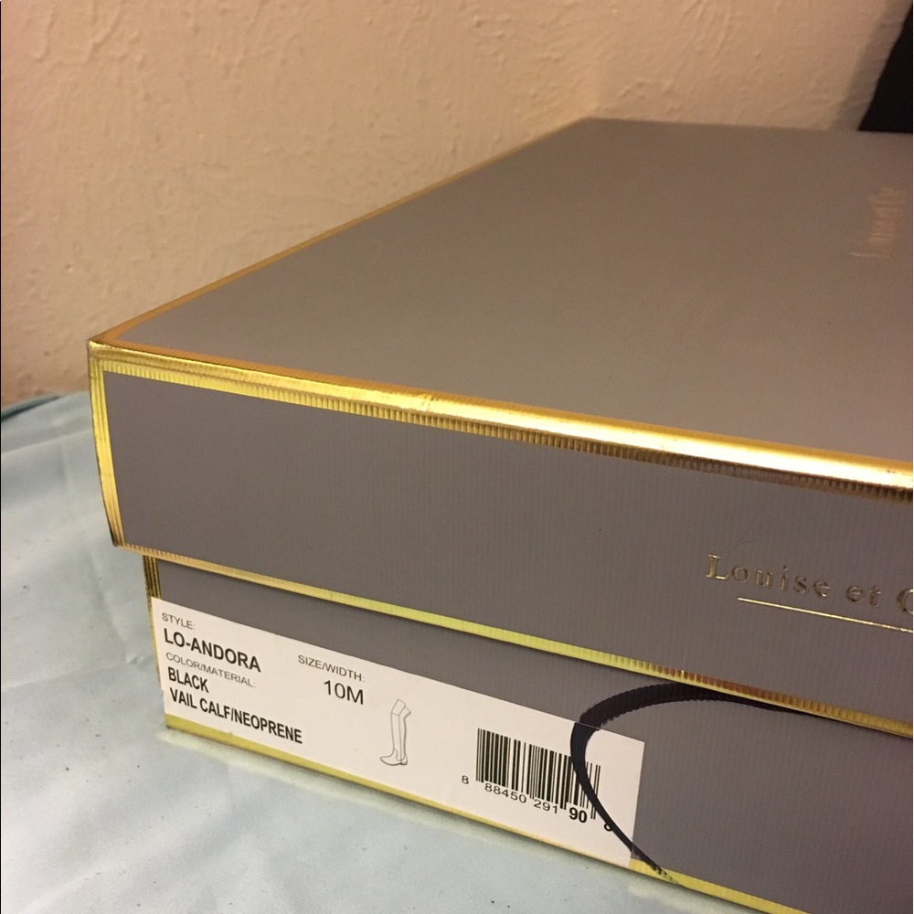 [Louise Et Cie]  Over the Knee Black Leather Boots - Picture 6 of 6