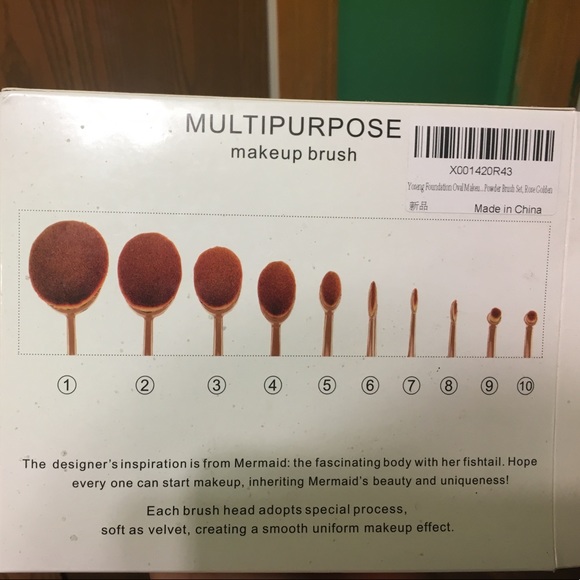 Amazon.com: Yoseng Oval Foundation Brush 5 Pcs Toothbrush  Oval makeup brushes