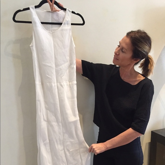 Jil Sander Dresses & Skirts - Jil Sander white linen maxi dress
