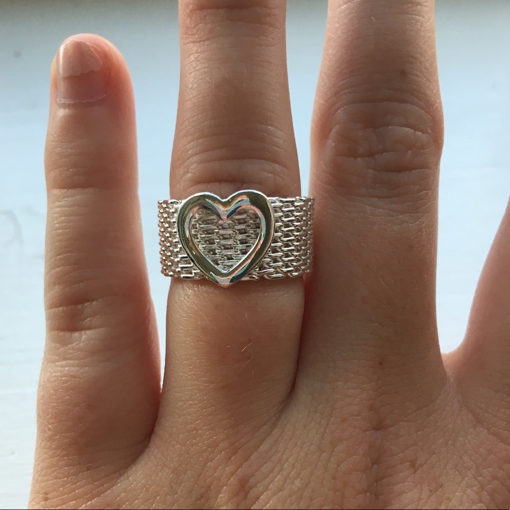 Heart Ring Sterling Silver. - image 2