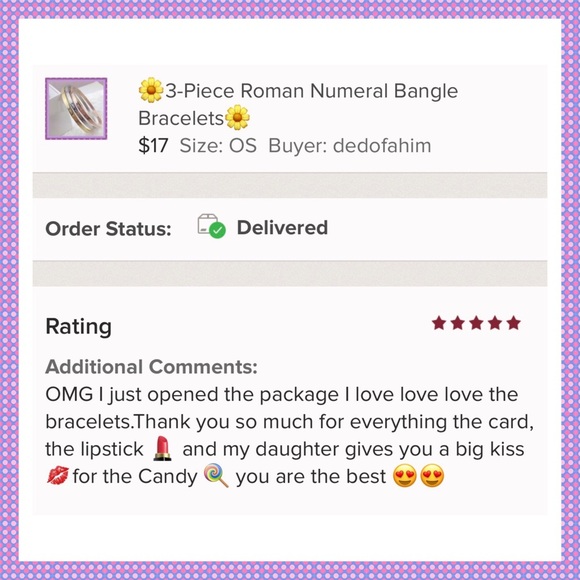 🌼3-Piece Roman Numeral Bangle Bracelets🌼 - Picture 7 of 7