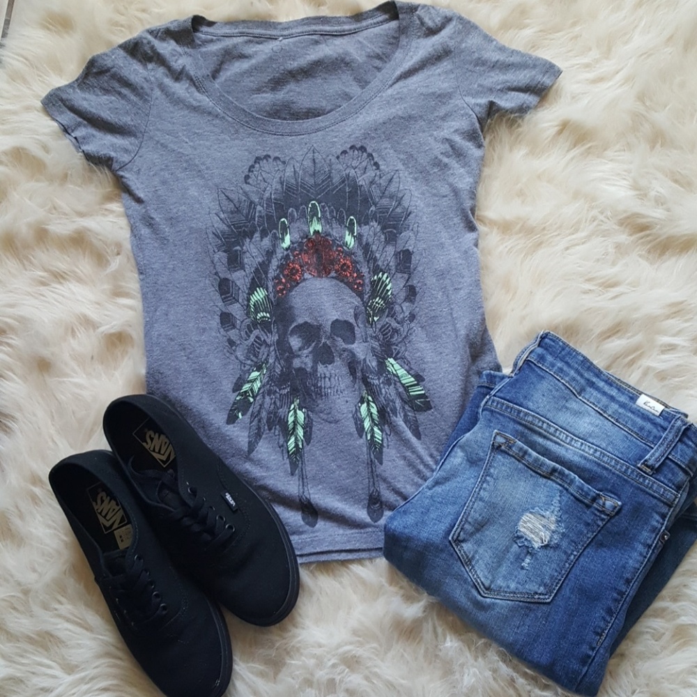 Indian skull t-shirt