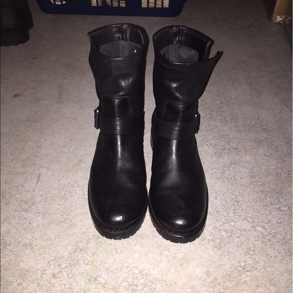 FRYE Natalie Engineer Boots (black)