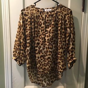 Jennifer Lopez leopard print blouse