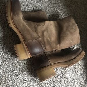 Distressed Prada Boots