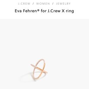 Eva Fehren® for J.Crew X ring