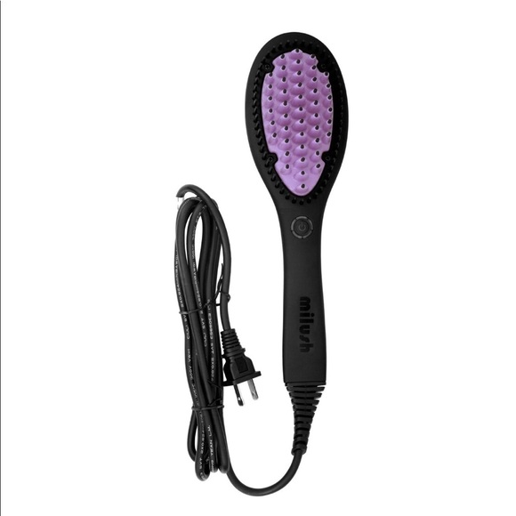 Milush 3D Ceramic Hair Straightening Brush - New
