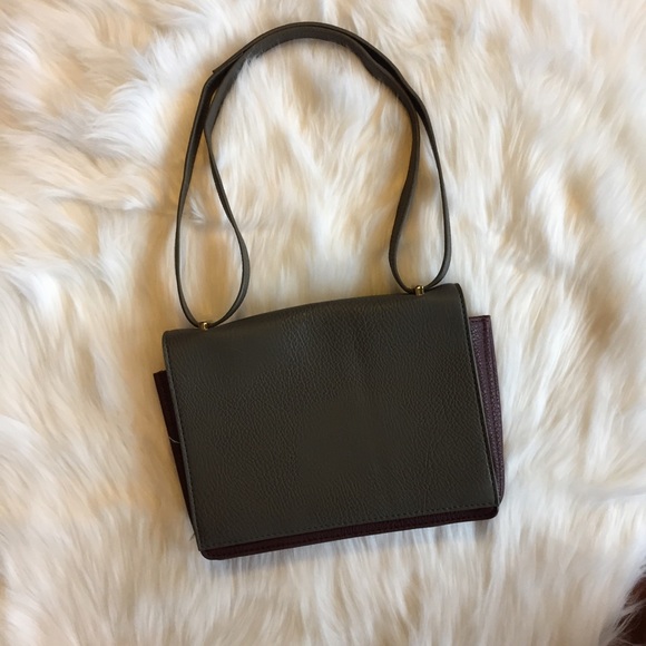 Olivia + Joy Handbags - Olivia & Joy Grey & Purple Shoulder Bag