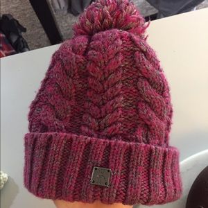 Pink knit hat with Pom Pom!