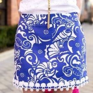 Lilly Pulitzer marigold skort in blue tide pools!