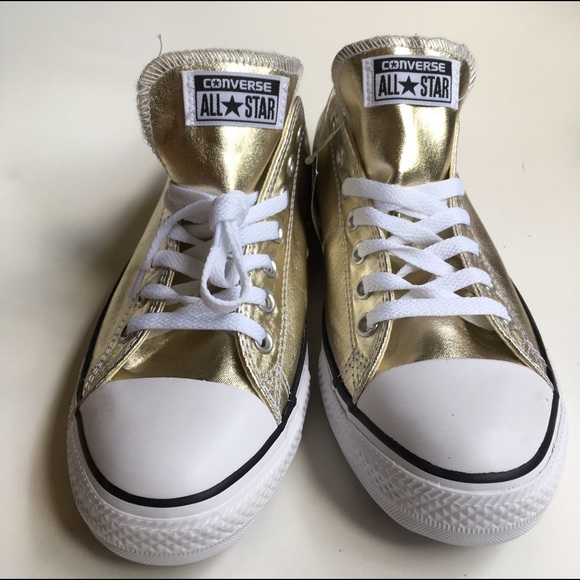 gold converse adult