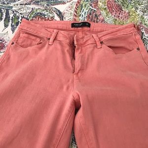 Coral/Pink skinny jeans