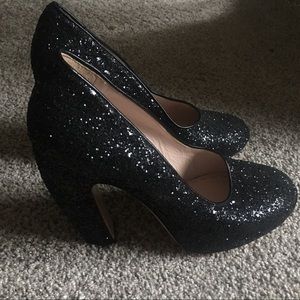 Miu miu glitter heels