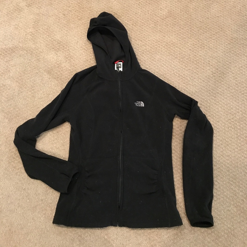 Black northface zip up size medium