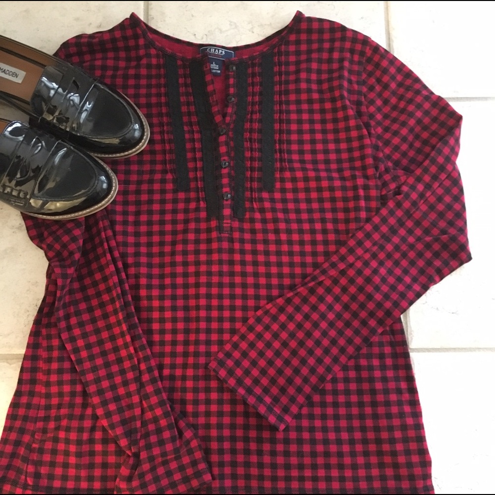 Chaps Gingham top