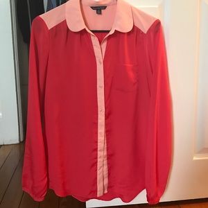 Two-tone Pink American Eagle Blouse