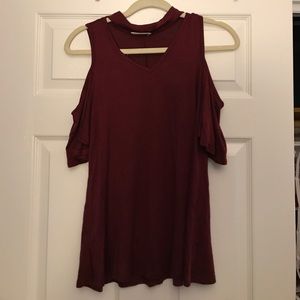 Off the shoulder t shirt