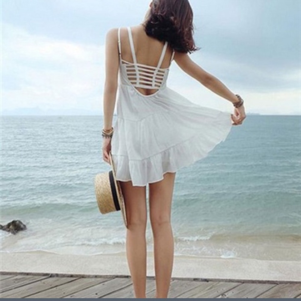 Caged bralette black/white