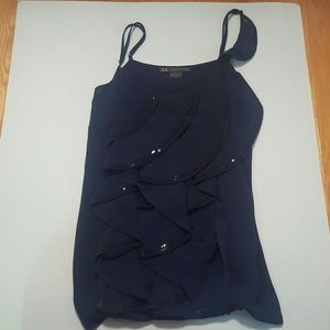 Armani Exchange Ruffle Top