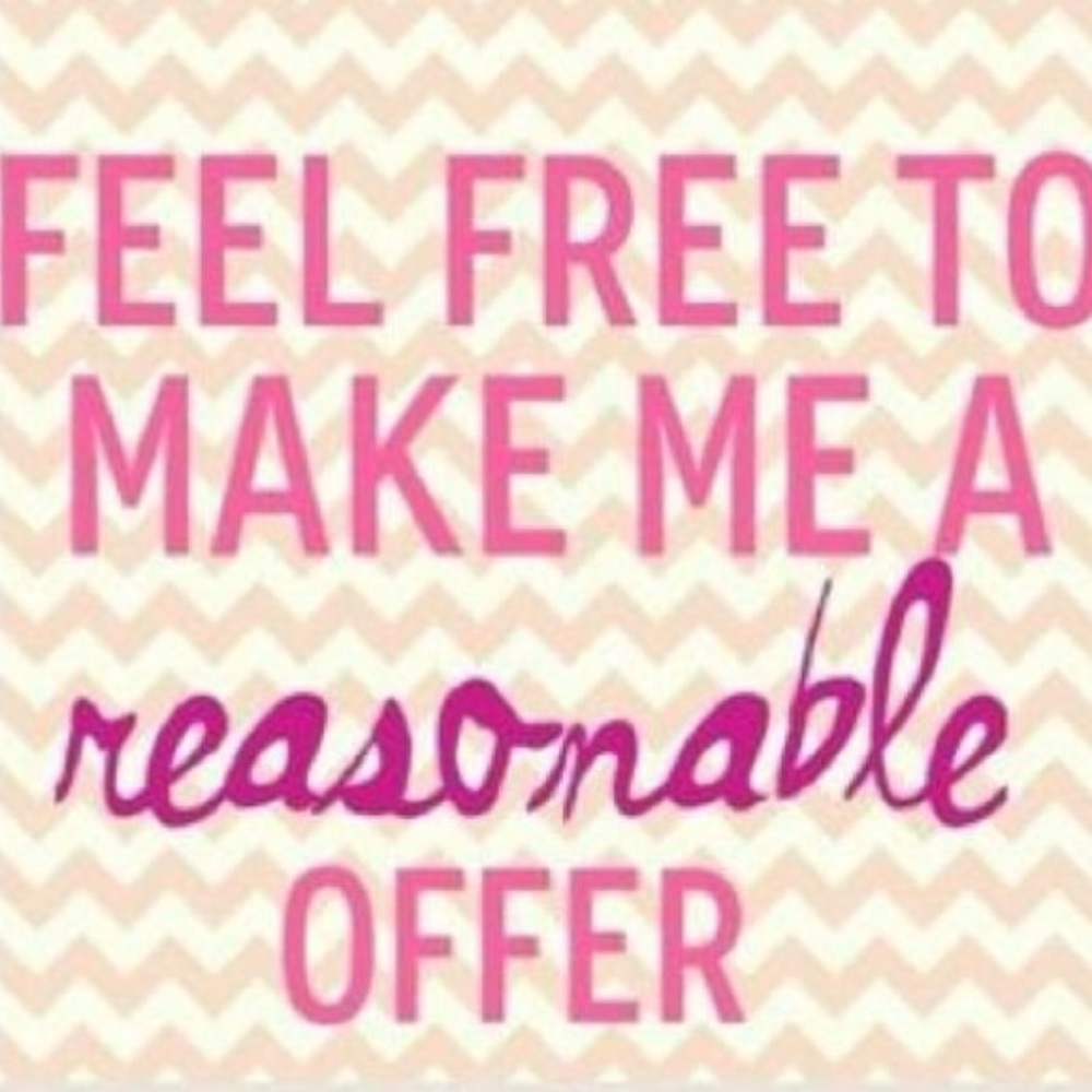 Reasonable offers are welcome!