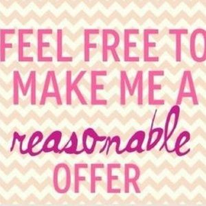 Reasonable offers are welcome!