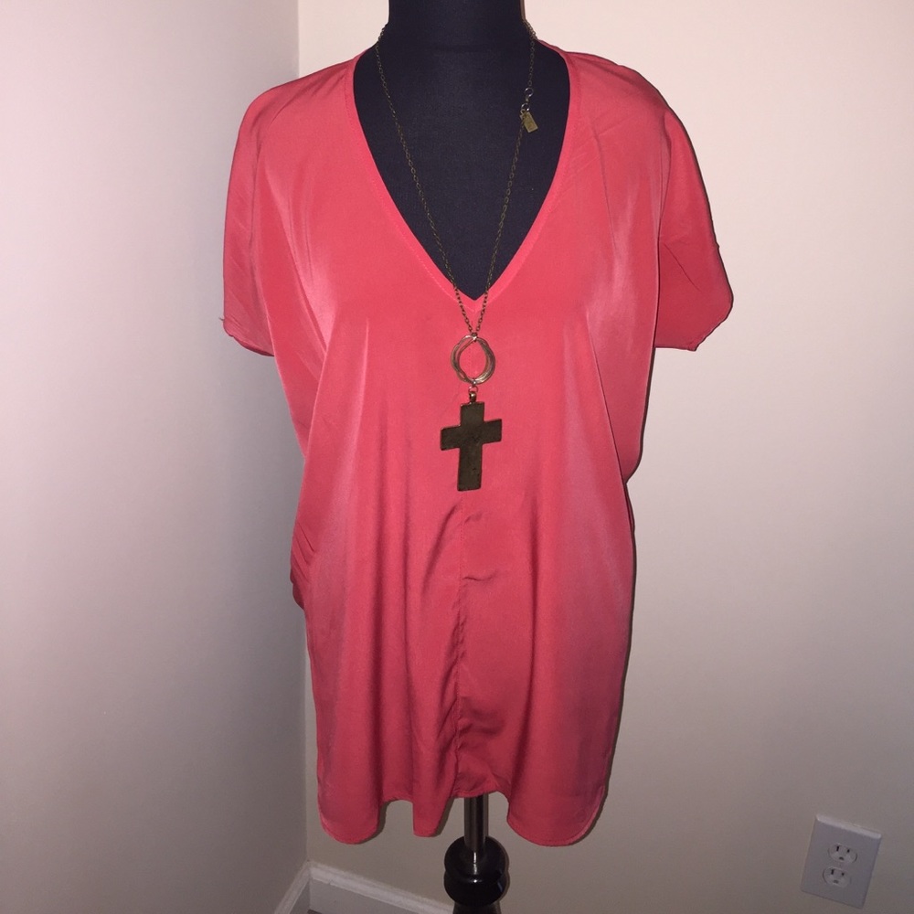 Pink casual top