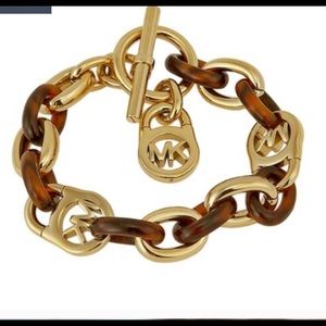 Michael Kors heritage tortoise / gold bracelet