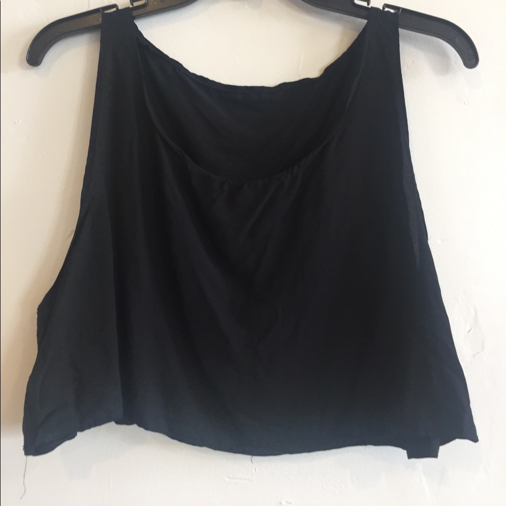 Black crop top