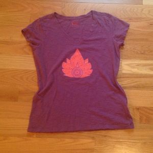 EMS lotus flower T shirt 100% organic cotton