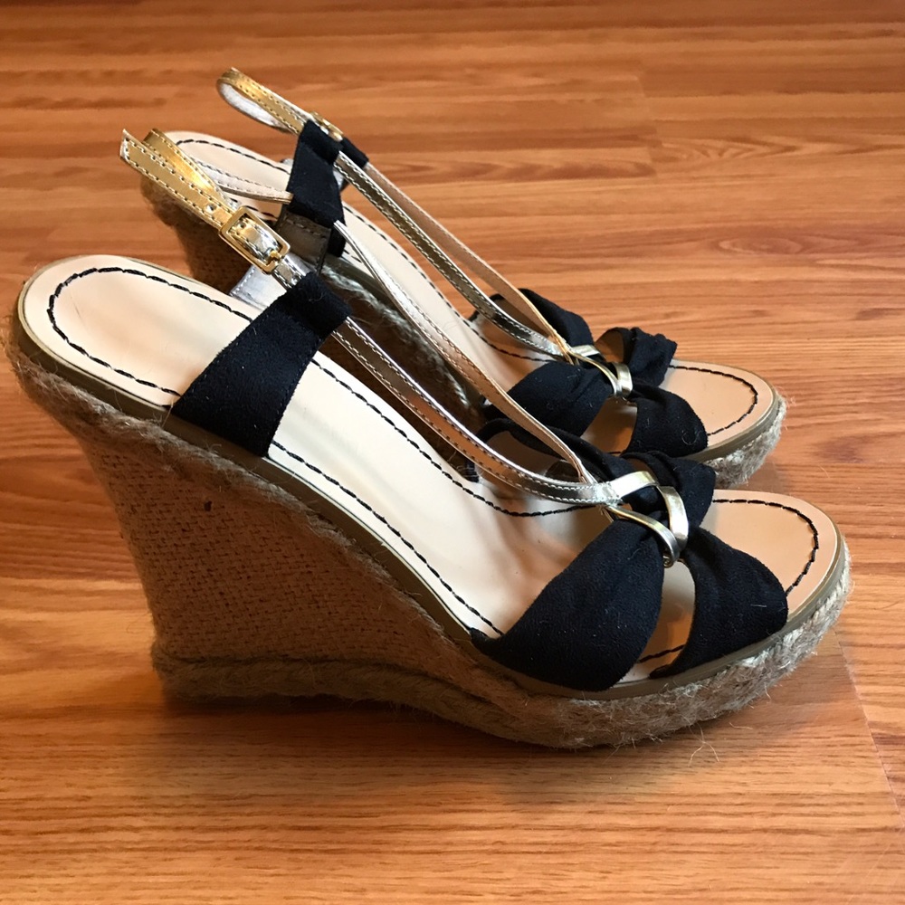 Collin Stuart Black & Gold Wedge