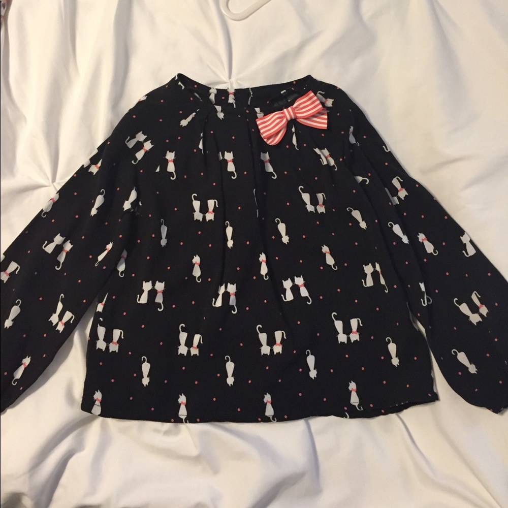 Gymboree 4T girls kitty top