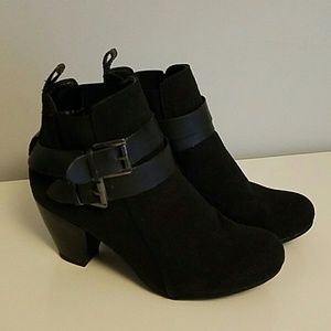 Black Buckle Booties