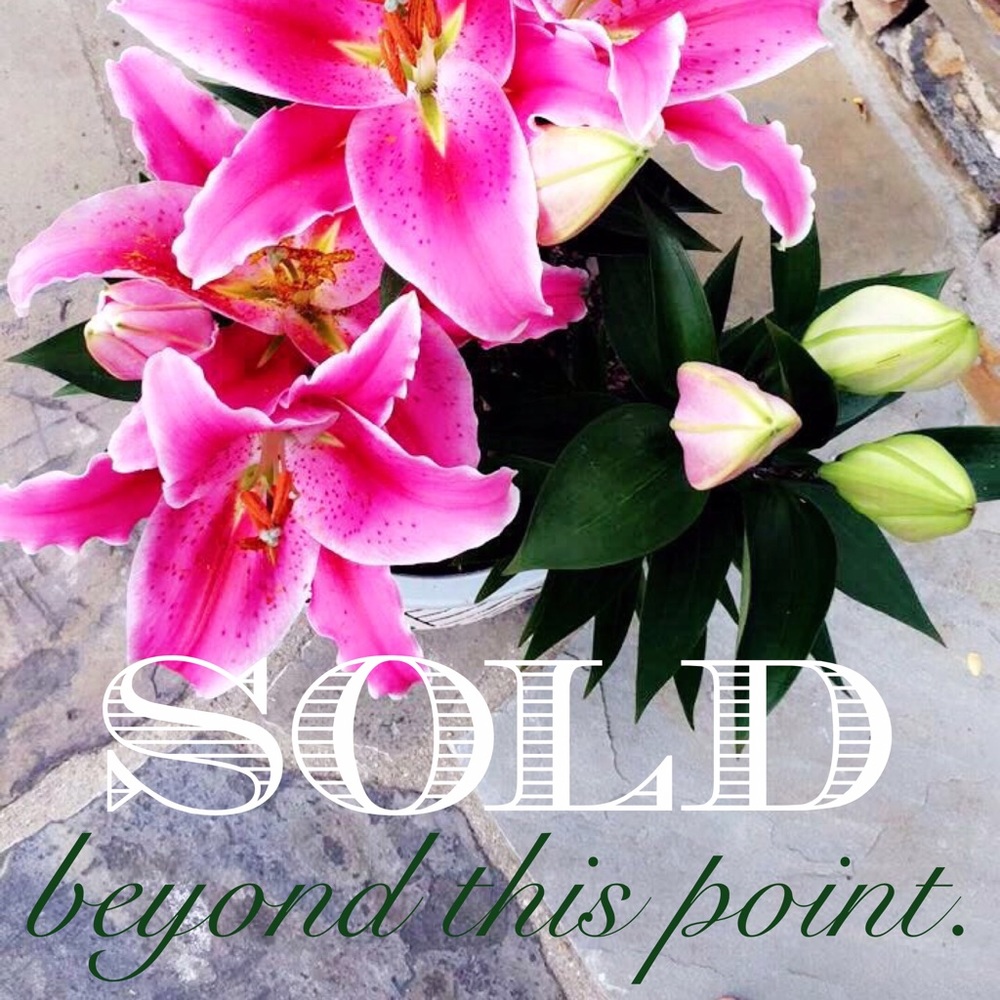 All items are sold beyond this point.