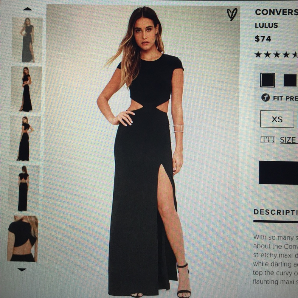 Lulus Backless Formal Dress