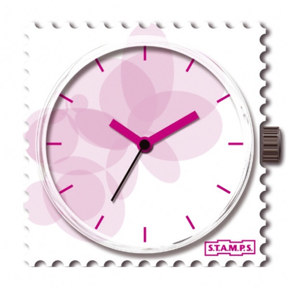 Pink Butterfly STAMP Face Watch